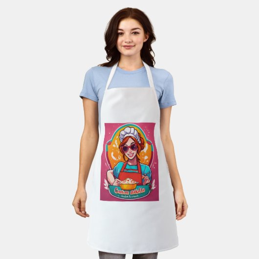 Over de keuken chef-kok tellen als schort (Gedragen)