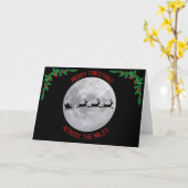 Over de kilometers kerstkaart - Holly Kaart (Gele Bloem)