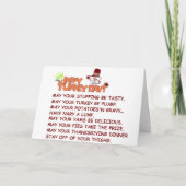 ** OVER DE KILOMETERS ** LIEFDEVOLLE THANKSGIVING  FEESTDAGEN KAART (Voorkant)