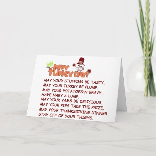 ** OVER DE KILOMETERS ** LIEFDEVOLLE THANKSGIVING  FEESTDAGEN KAART (Voorkant)