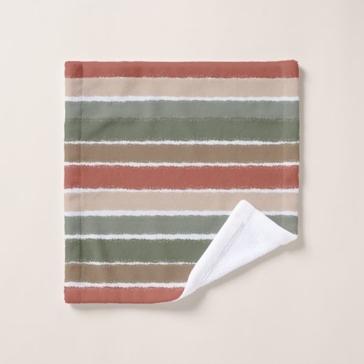 Over de lijnen bad handdoek (Wasdoekje)