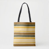 Over De Lijnen Warm Aards Tote Bag (Voorkant)