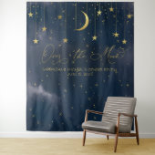 Over de Maan Achtergrond, Baby Shower Achtergrond, Wandkleed (In situ)