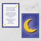 Over de maan | Baby Neem een Kaart mee (Voorkant / Achterkant)