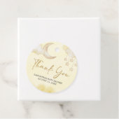 Over de Maan Baby Shower Bedankjes Labels (In situ)