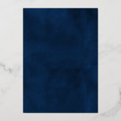 Over de maan | Baby shower Dank u wel Folie Uitnodiging (Achterkant)