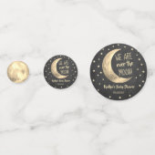 Over de maan | Baby shower Foto Confetti (Voorkanten)