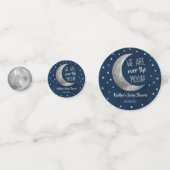 Over de maan | Baby shower Foto Confetti (Voorkanten)