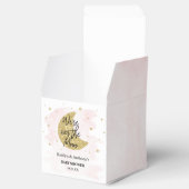 Over de maan | Baby shower meisjes Bedankdoosjes (Geopend)