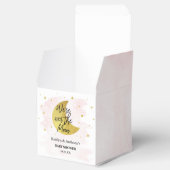 Over de maan | Baby shower meisjes Bedankdoosjes (Geopend)