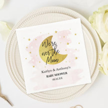 Over de maan | Baby shower meisjes