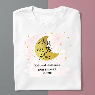 Over de maan   Baby shower meisjes T-shirt