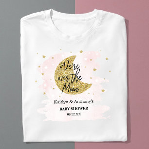 Over de maan   Baby shower meisjes T-shirt