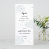 Over de Maan Baby shower Menu (Staand voorkant)