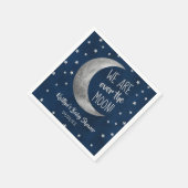 Over de maan | Baby shower Napkins Servet (Hoek)