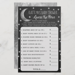 Over de maan | Baby shower raadt prijsspel