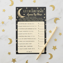 Over de maan | Baby shower raadt prijsspel