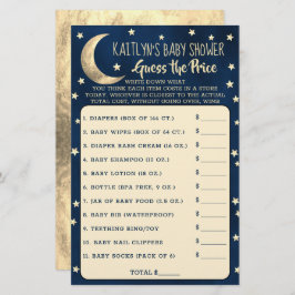 Over de maan | Baby shower raadt prijsspel