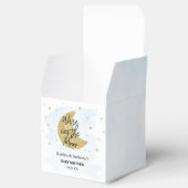 Over de maan | Baby shower voor jongens Bedankdoosjes (Geopend)