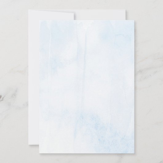 Over de maan | Baby shower voor jongens Bedankkaart (Achterkant)