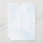 Over de maan | Baby shower voor jongens Bedankkaart (Achterkant)