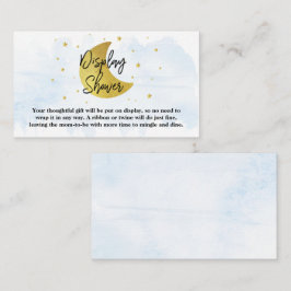 Over de maan | Beeldscherm voor Baby shower van jo Informatiekaartje