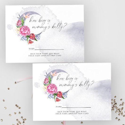 Over de maan Bloemen Hoe groot is mama's buik Informatiekaartje