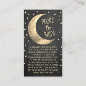 Over de maan | Boeken van Baby shower voor Baby Informatiekaartje (Voorkant)
