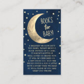 Over de maan | Boeken van Baby shower voor Baby Informatiekaartje (Voorkant)