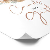 Over de maan Boho Kaarten en Cadeaus Poster Bord (Hoek)