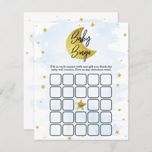 Over de maan   Boys Baby shower Bingo