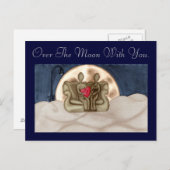 Over de maan briefkaart (Voorkant / Achterkant)