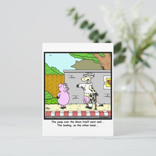 Over de maan briefkaart (Staand voorkant)