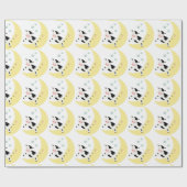 Over de maan cadeaupapier (Vlak)