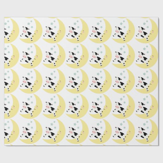 Over de maan cadeaupapier (Vlak)