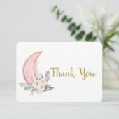 Over de maan Dank je kaart (Staand voorkant)