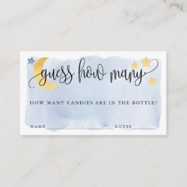 Over de maan denk je dat Blauw weet hoeveel Kaart 