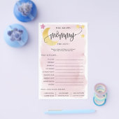 Over de maan die de Kaart van het roze papier van  (Enkel)