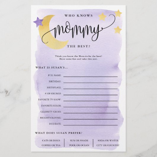 Over de maan die de Kaart van Mam Paars Papa kent (Voorkant)