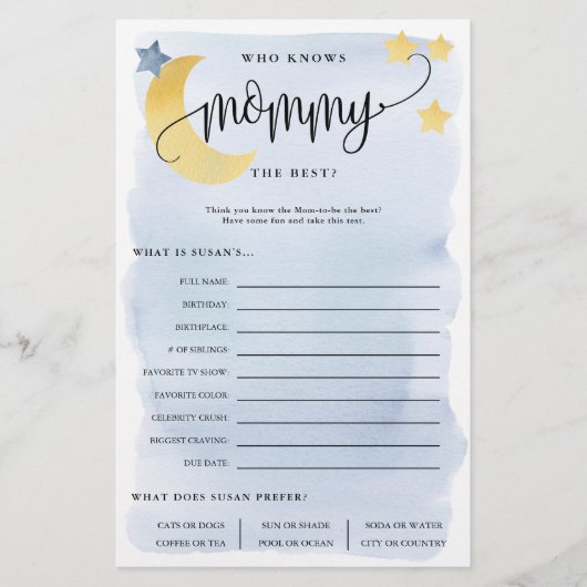 Over de maan, die mam-roze Kaart van het Spel van (Voorkant)