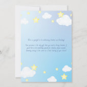 Over de Maan en de Stars Birthday Party Kaart (Achterkant)