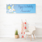 Over de Maan en de Stars Birthday Party Spandoek (Insitu)