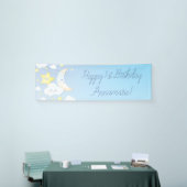 Over de Maan en de Stars Birthday Party Spandoek (Beurs)