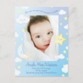 Over de maan en de sterren briefkaart (Voorkant)