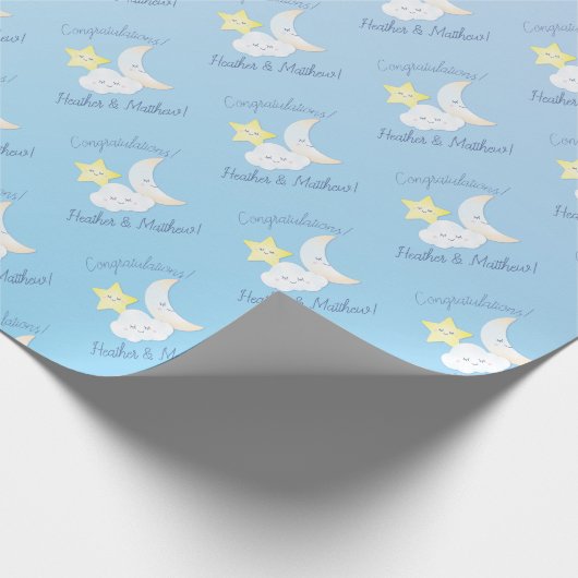 Over de maan en de sterren cadeaupapier (Hoek)