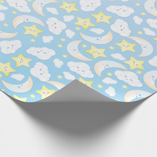 Over de maan en de sterren cadeaupapier (Hoek)