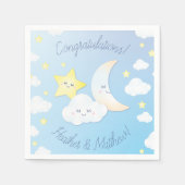 Over de maan en de sterren servet (Voorkant)