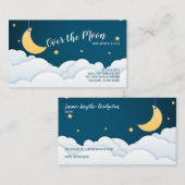 Over de maan en de wolken visitekaartje (Voorkant / Achterkant)