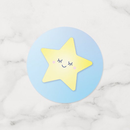 Over de Maan en Sterren Baby shower Confetti (Kleine voorkant)