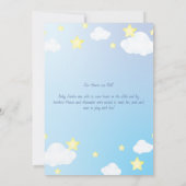 Over de Maan en Sterren Geboorteaankondiging Kaart (Achterkant)